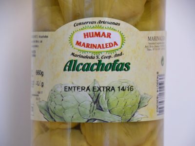 Foto de frasco de alcachofas